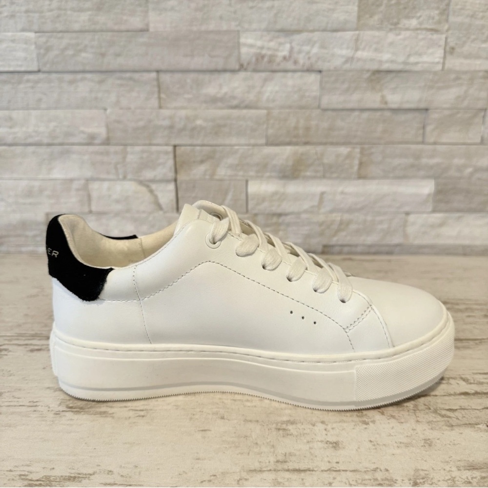 KURT GEIGER Women's Leather Laney Platform White Sneaker Size EU 36 US 5.5-6 New - Picture 7 of 14